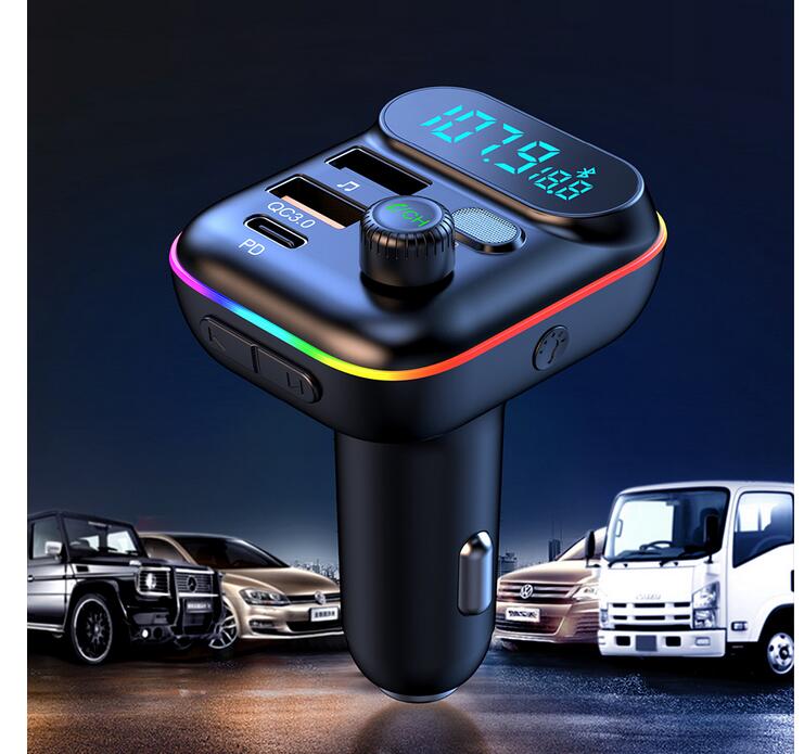Bluetooth FM Transmitter Car Charger Adapter