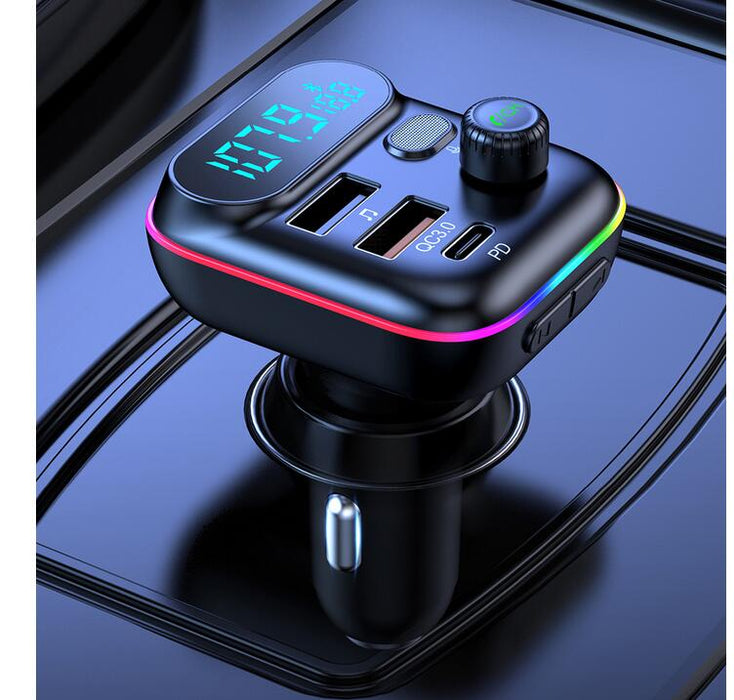 Bluetooth FM Transmitter Car Charger Adapter