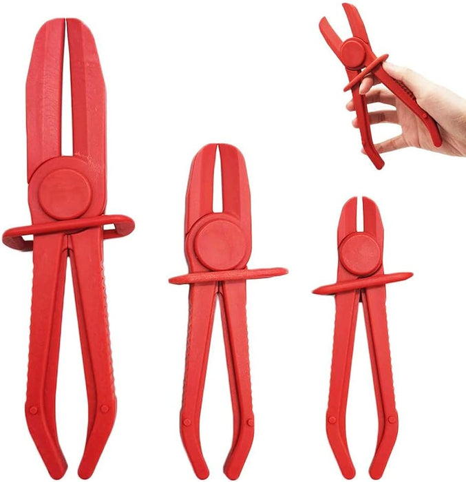3Pcs Hose Clamp Pliers Pinch Off Pliers 3 Sizes