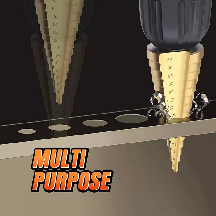 3pcs Step Drill Bit Set