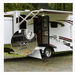 RV with a close-up of a wheel and tire
