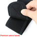Black velcro band being held by a hand on a white background with 'Premium velcro bands' text.