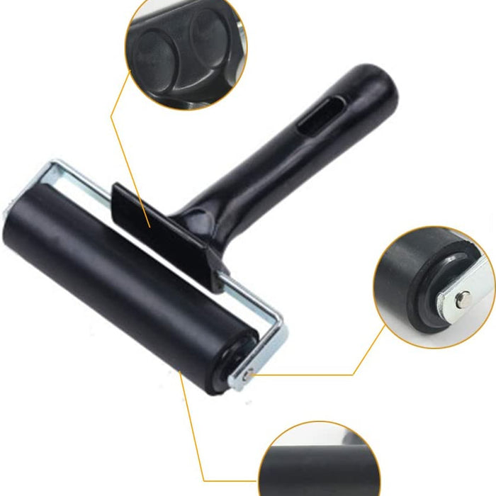 Black brayer with close-up details on a white background