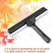 Black roller with text on a colorful background