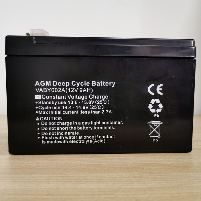 12V 9AH AGM Deep Cycle Battery Charge Fridge Solar Power 4X4