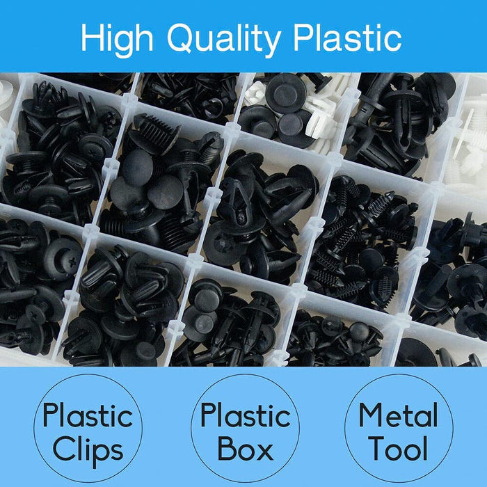 415pcs Car Body Push Retainer Pin Rivet Trim Plastic Clips