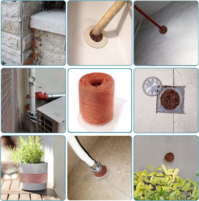 6m Fine Wire Mesh Roll Pure Copper Mesh Rodent Pest Control