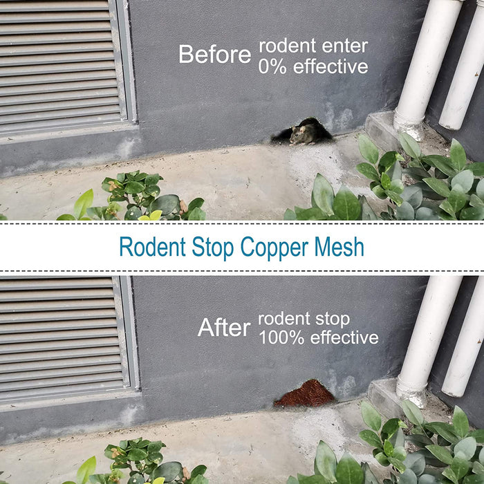 6m Fine Wire Mesh Roll Pure Copper Mesh Rodent Pest Control