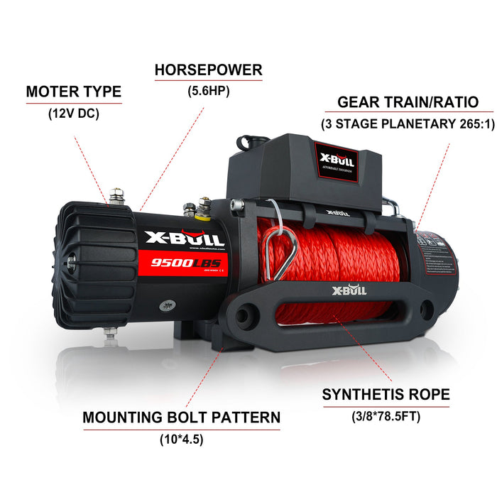X-Bull Electric Winch 9500lbs