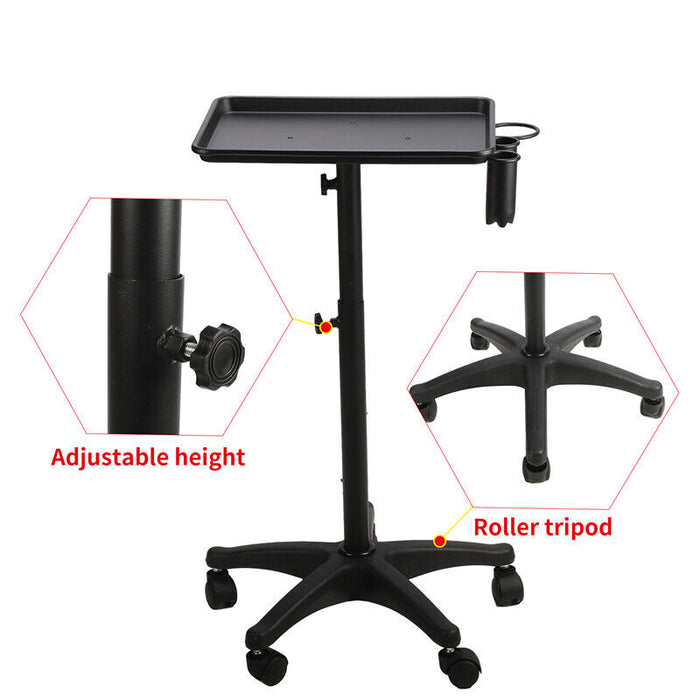 Hair Salon Trolley Hair Extension Rolling Stand Aluminum