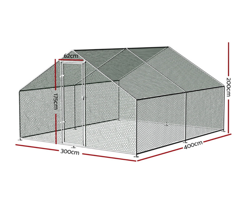 Chicken Coop Run 3x4x2M