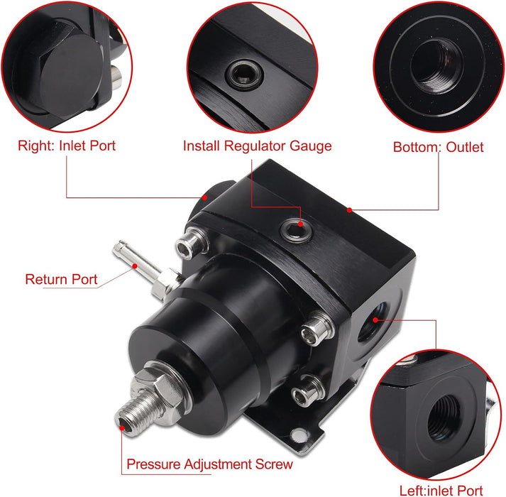 Universal Adjustable EFI Fuel Pressure Regulator Kit