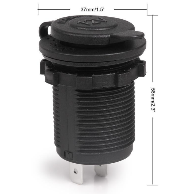 12V Car Boat Motorbike Cigarette Lighter Socket Power Plug Outlet