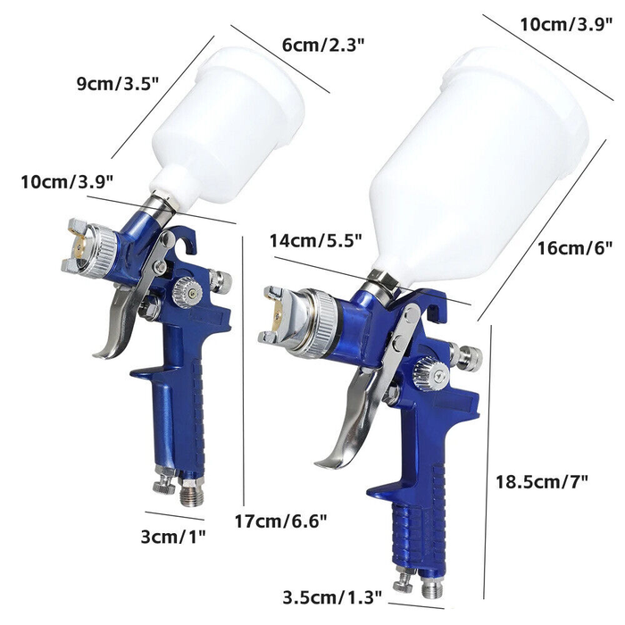 2PCS Paint Spray Gun Kit