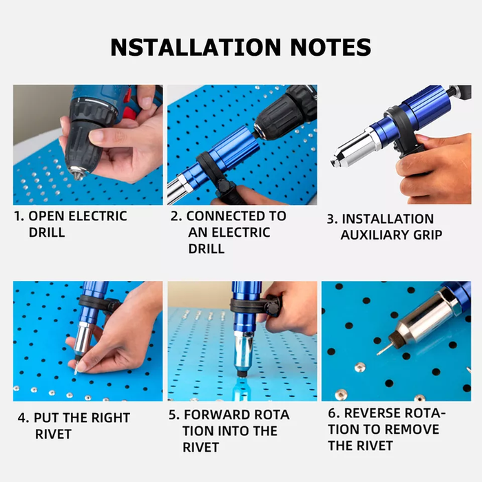 Electric Rivet Gun Tool Adapter