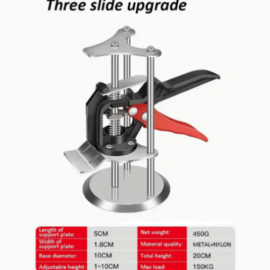 Three slide upgrade tool with specifications on a white background