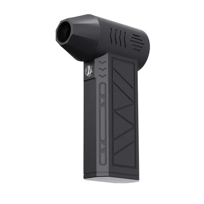 Black handheld device with a nozzle on a white background