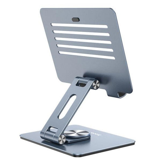 Blue adjustable Desktop Stand  on a white background
