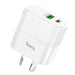 White power adapter with 'hoco' branding on a white background