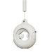 White hanging Earphone on a white background