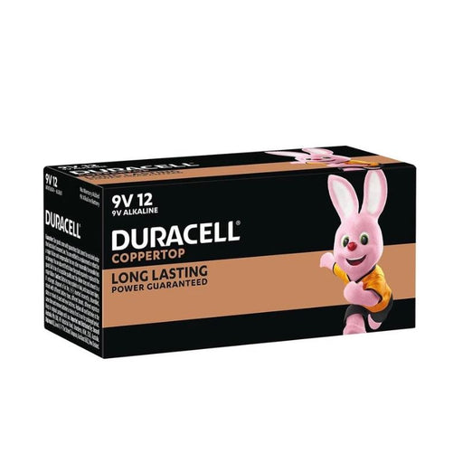 Duracell battery package with a cartoon rabbit on a white background
