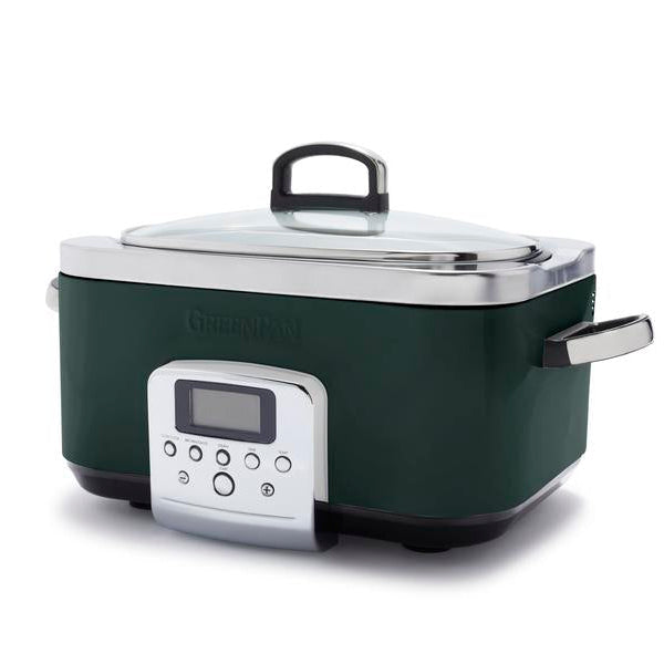Greenpan Slow Cooker 6L Pfas Free - Pine Green