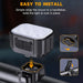 Bicycle light mount with installation instructions on a dark background