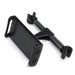 Black adjustable stand on a white background
