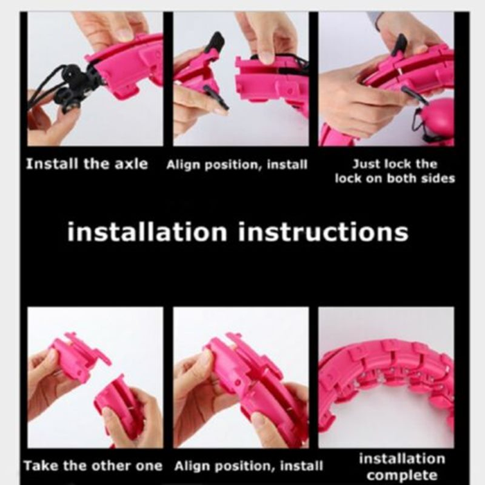 Smart Hula Hoop Detachable Exerciser Fitness Lose Weight Belly Fat Burning