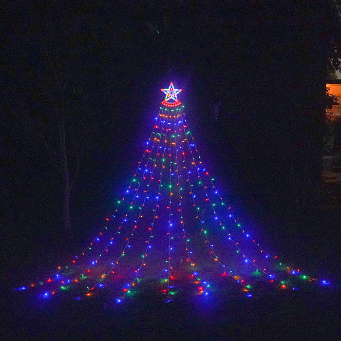 Solar Light Waterfall Light Christmas Lights