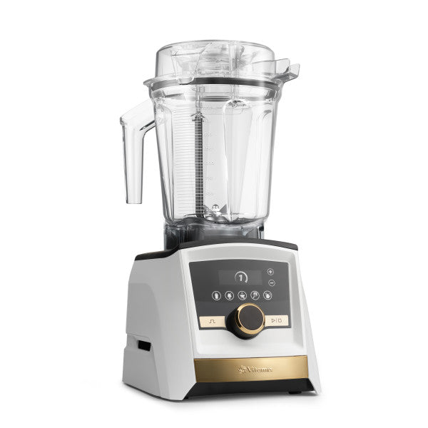  White Blender with clear container on a white background