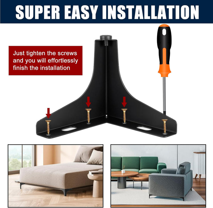 4Pcs Upgraded Metal Furniture Legs 13cm