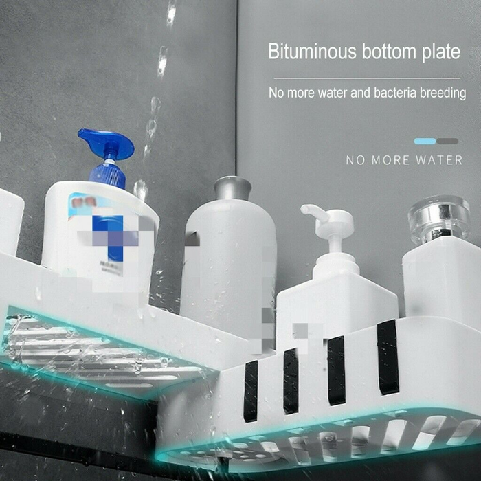 Shower Caddy Corner Bathroom Storage Shelf Holder Rack Organiser Adhesive Tripod