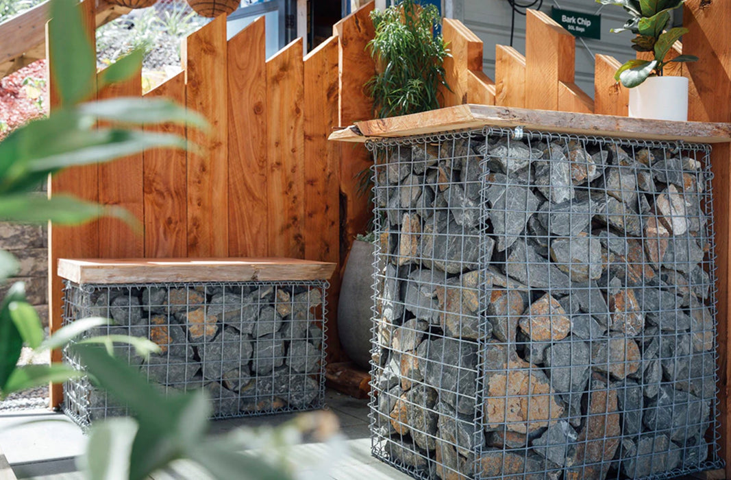 Gabion Baskets Garden Mesh Cages Wire Stone
