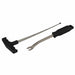 Two tools with black handles on a white background