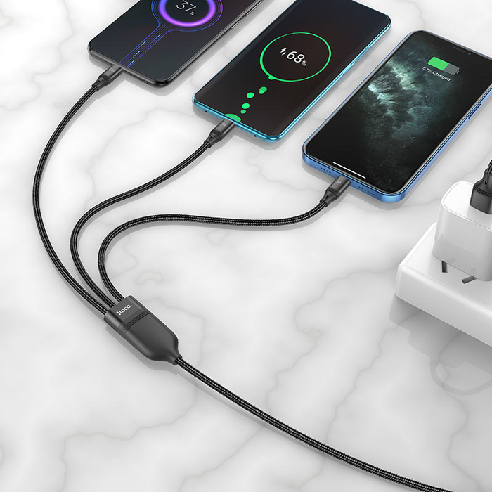 3in1 Charging Cable Type C Lightning Micro USB