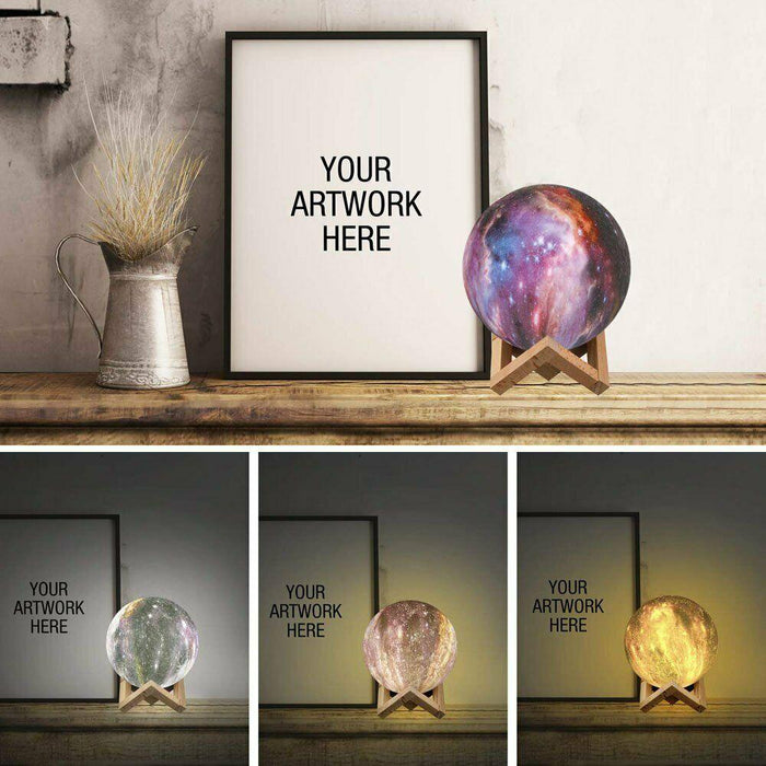 3D USB LED Magical Moon Night Light Moonlight