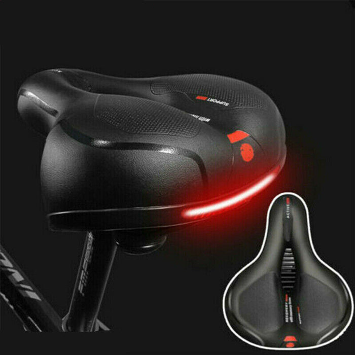 Big Wide Bum Bike Seat Bicycle Saddle Sporty Gel Cruiser Extra Comfort Soft Pad