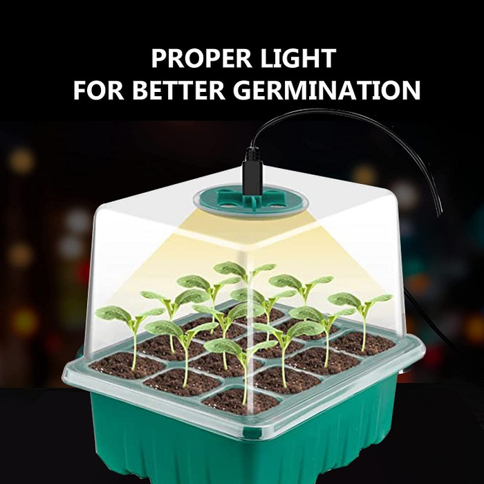 Heightened Seedling Tray Kit with Light