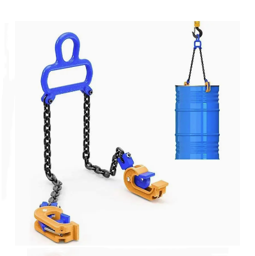 Drum Lifting Clamps with Chain 1T Capacity