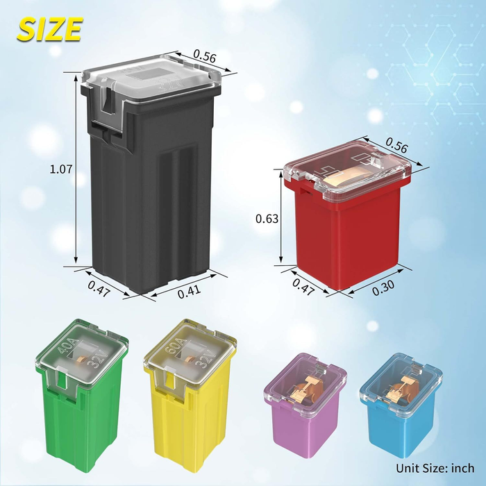 Car Fuse Combo Kit with Plastic Box