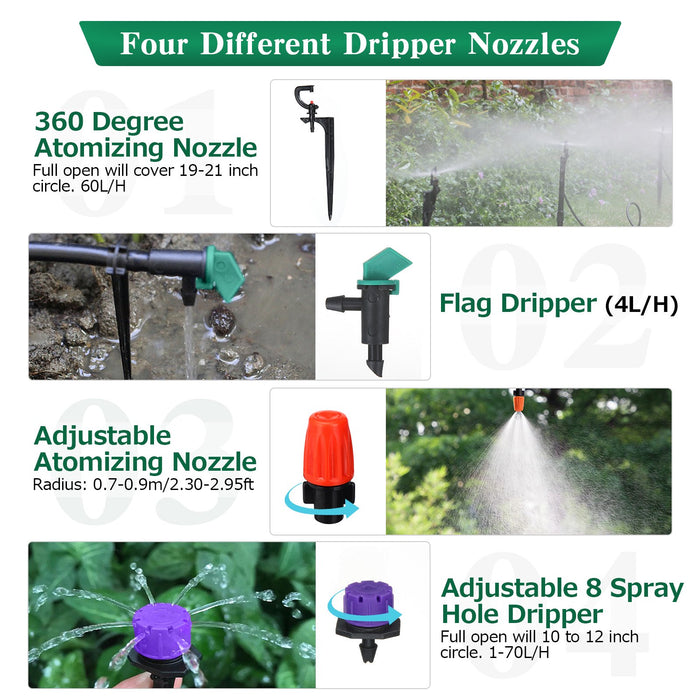 Patio Plant Watering Micro Drip Irrigation Kit-153pcs