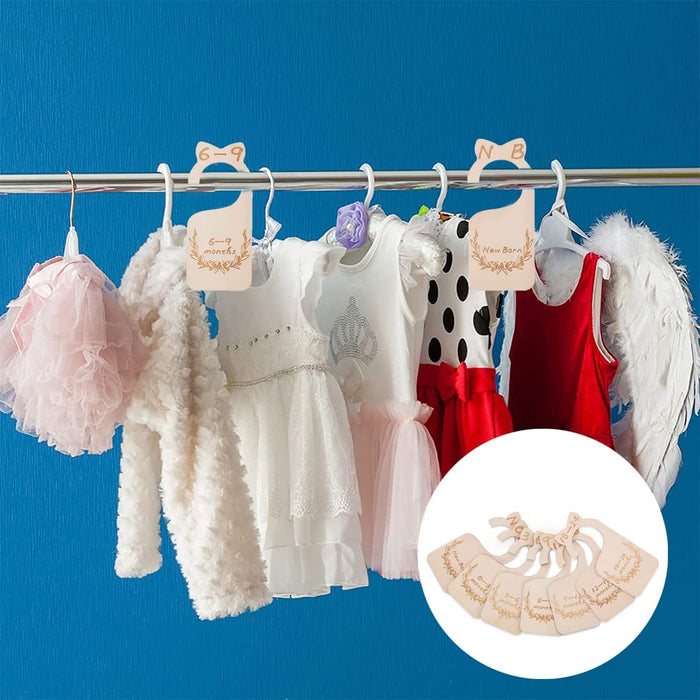 7PCS Baby Closet Size Divider Nursery Wardrobe Divider Hangers