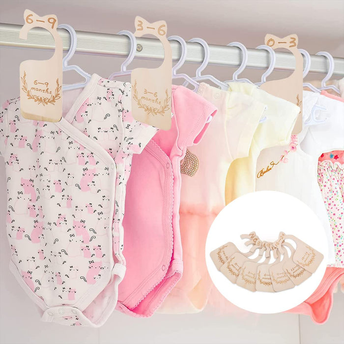 7PCS Baby Closet Size Divider Nursery Wardrobe Divider Hangers