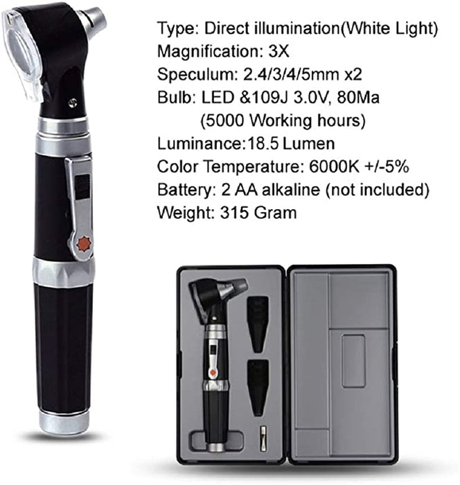 Magnification Ear Scope with LED Direct Illumination Light