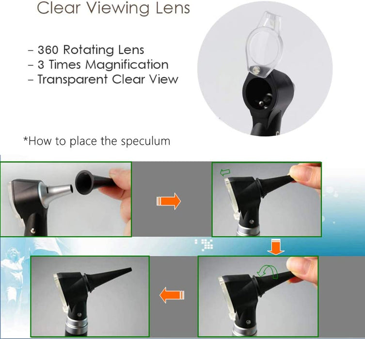 Magnification Ear Scope with LED Direct Illumination Light