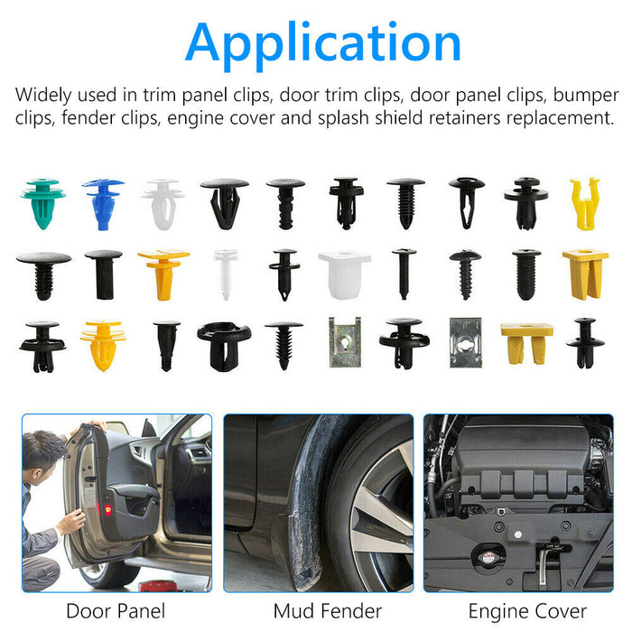 500PCS Car Body Trim Clips