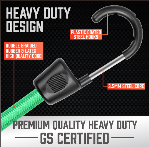 Horusdy 30PCS Premium Bungee Cords