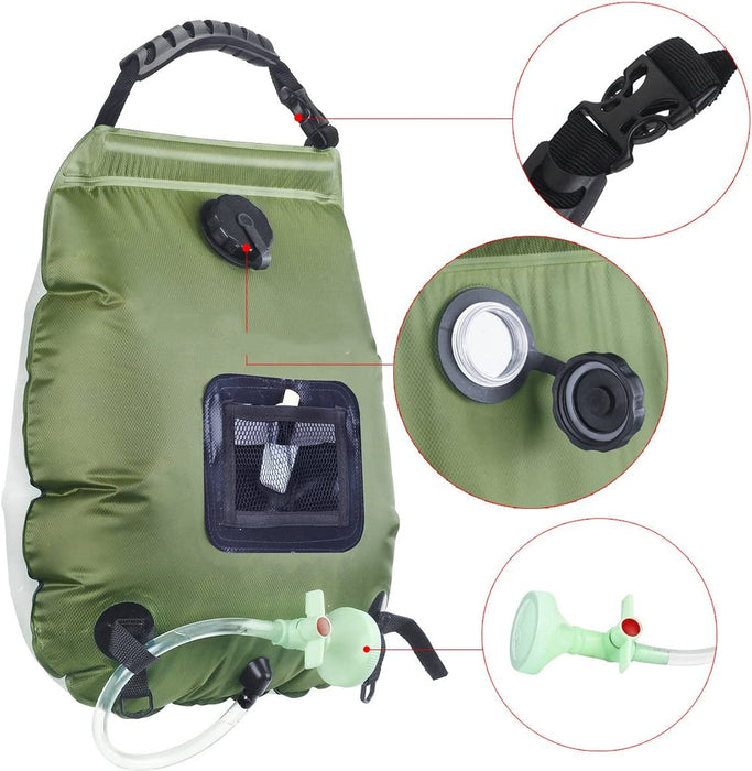 20L Solar Shower Bag with Shower Head