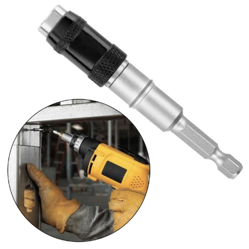 2PCS Magnetic Pivot Drill Bit Holder Steel Impact Pivoting Swivel Screw Drill Bits